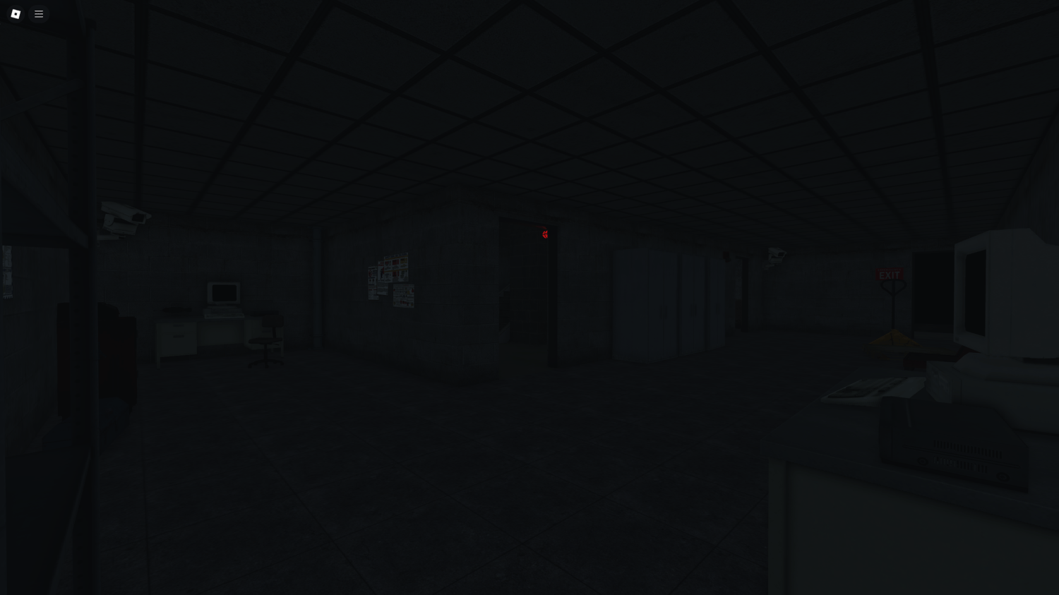 Exterior parking lot and detailed entrance in horror map