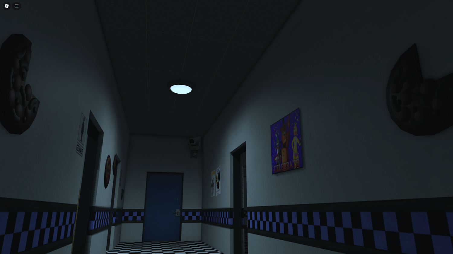 Security guard room inspired by FNaF 1 gameplay