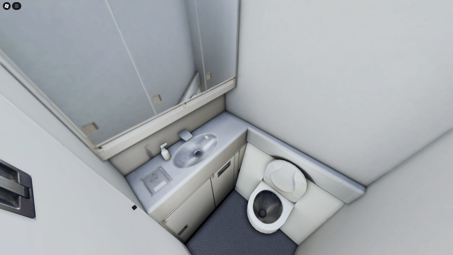 Fully animated landing gear and wing flaps in Roblox 777