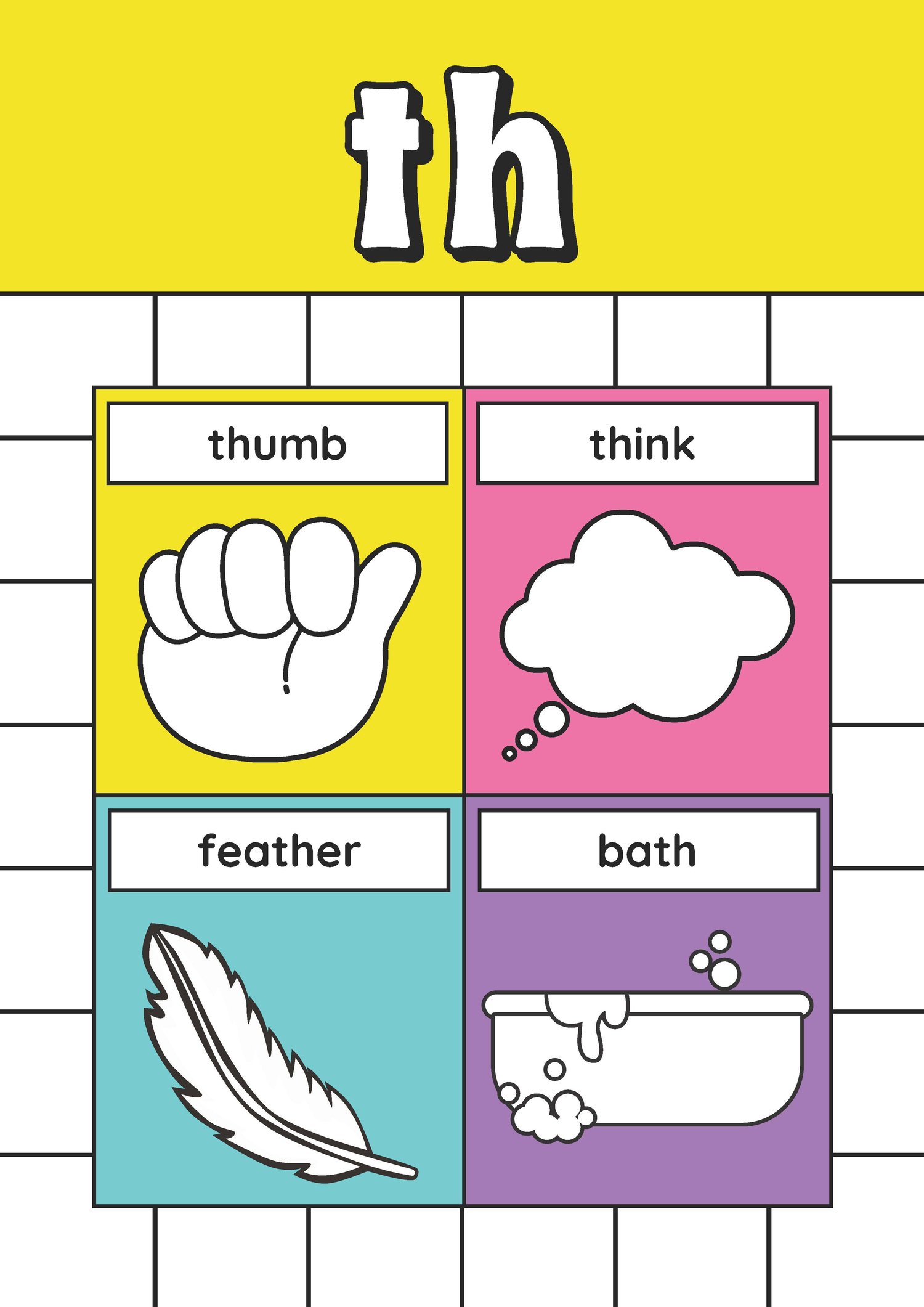 Alphabet+Digraph Posters-Real World Pictures and Fundations Friendly!