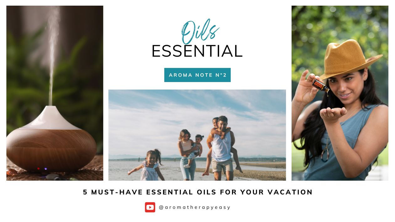 Cover Aroma note essential oils for vacation