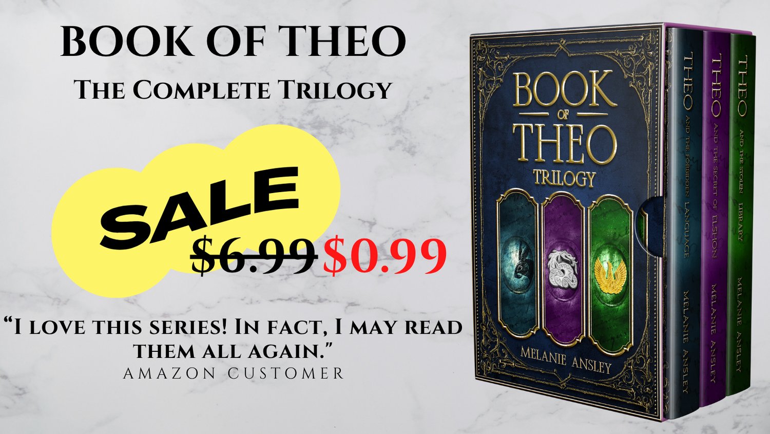 Book of Theo trilogy by Melanie Ansley for fans of Redwall, Narnia, and Lord of the Rings