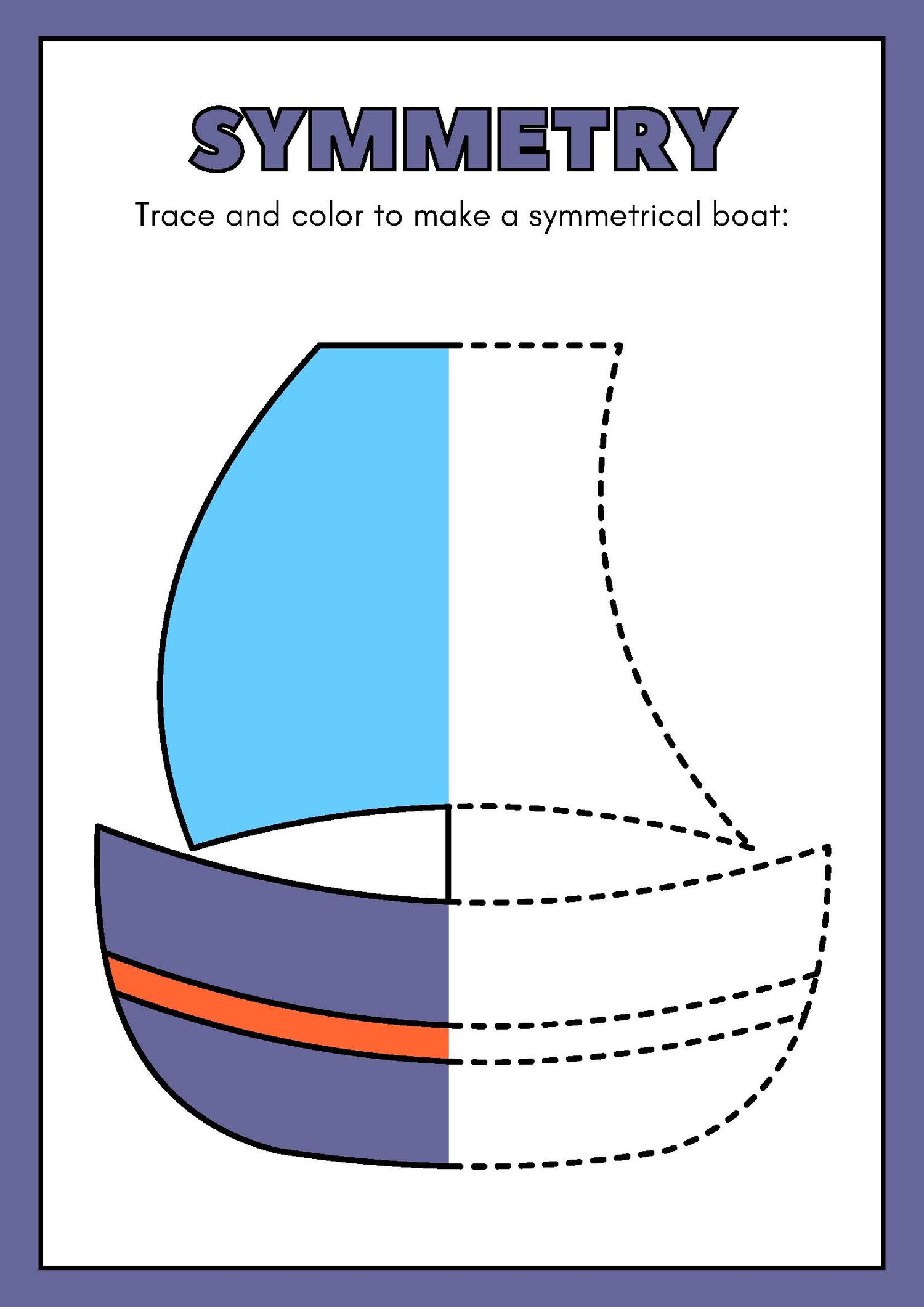 Colorful Symmetry Mathematics Worksheets