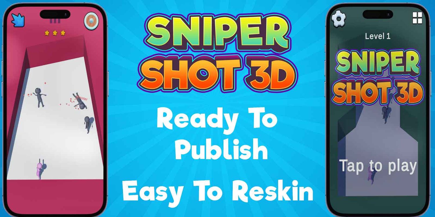 Sniper Shot unity 3d puzzle game template