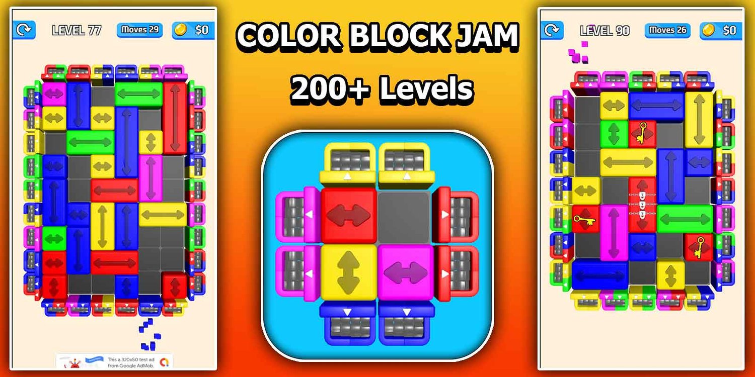 Color Block Jam​ unity 3d puzzle game template