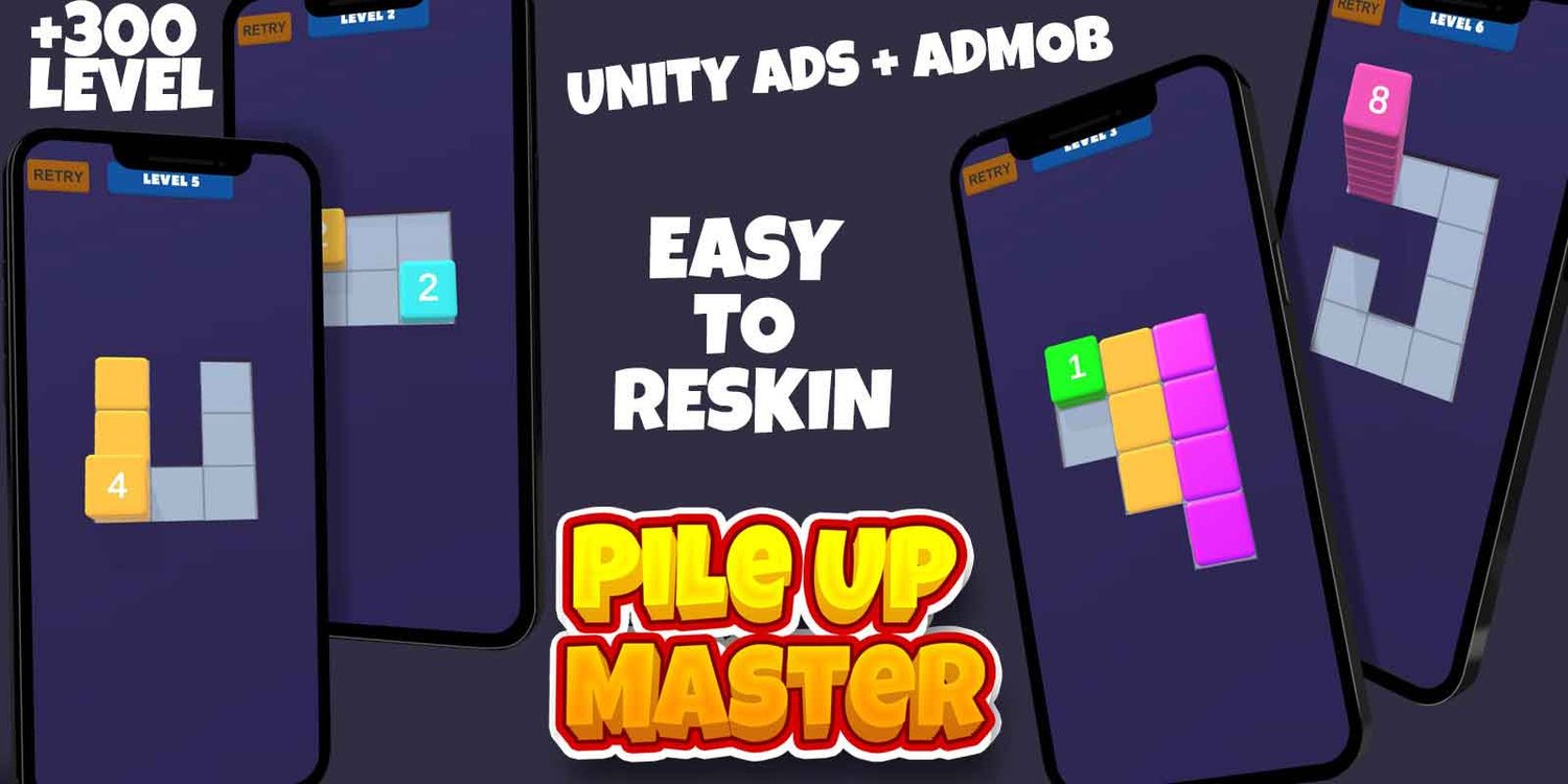 Pile Up Master unity 3d puzzle game template