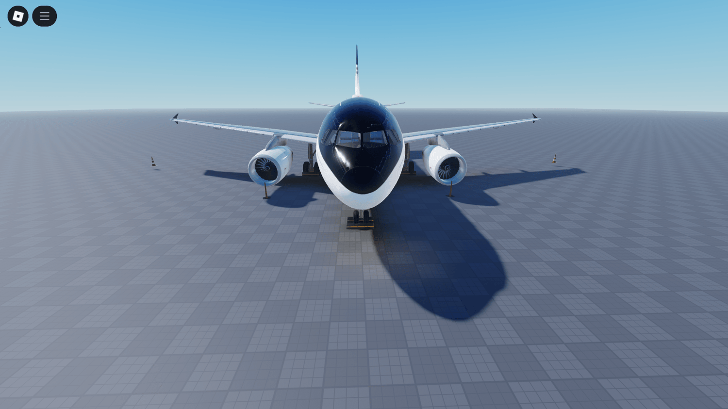 Ultra HQ cockpit view inside Roblox A319 jet