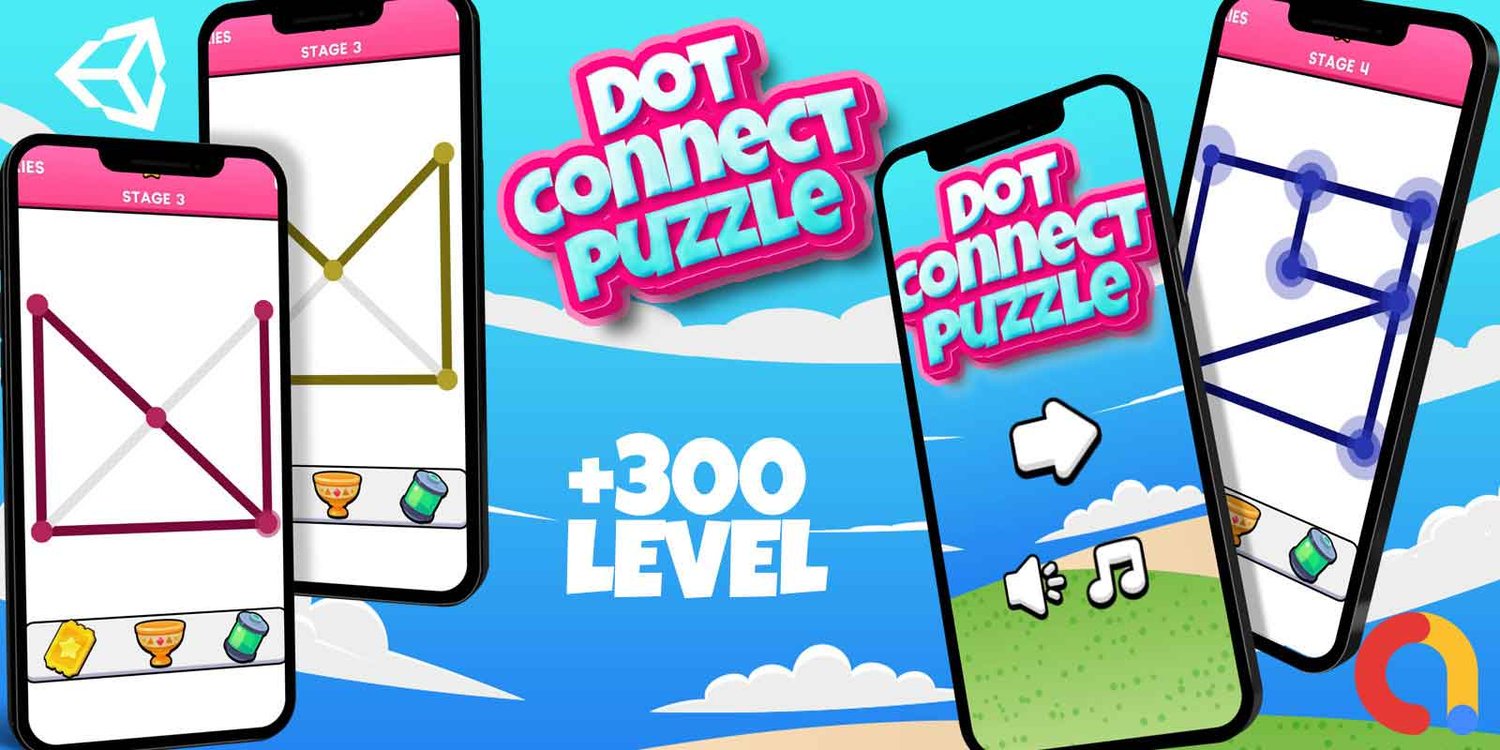 Unity 2D Puzzle Game Template unity dot connect puzzle game 2d puzzle game unity draw line puzzle game