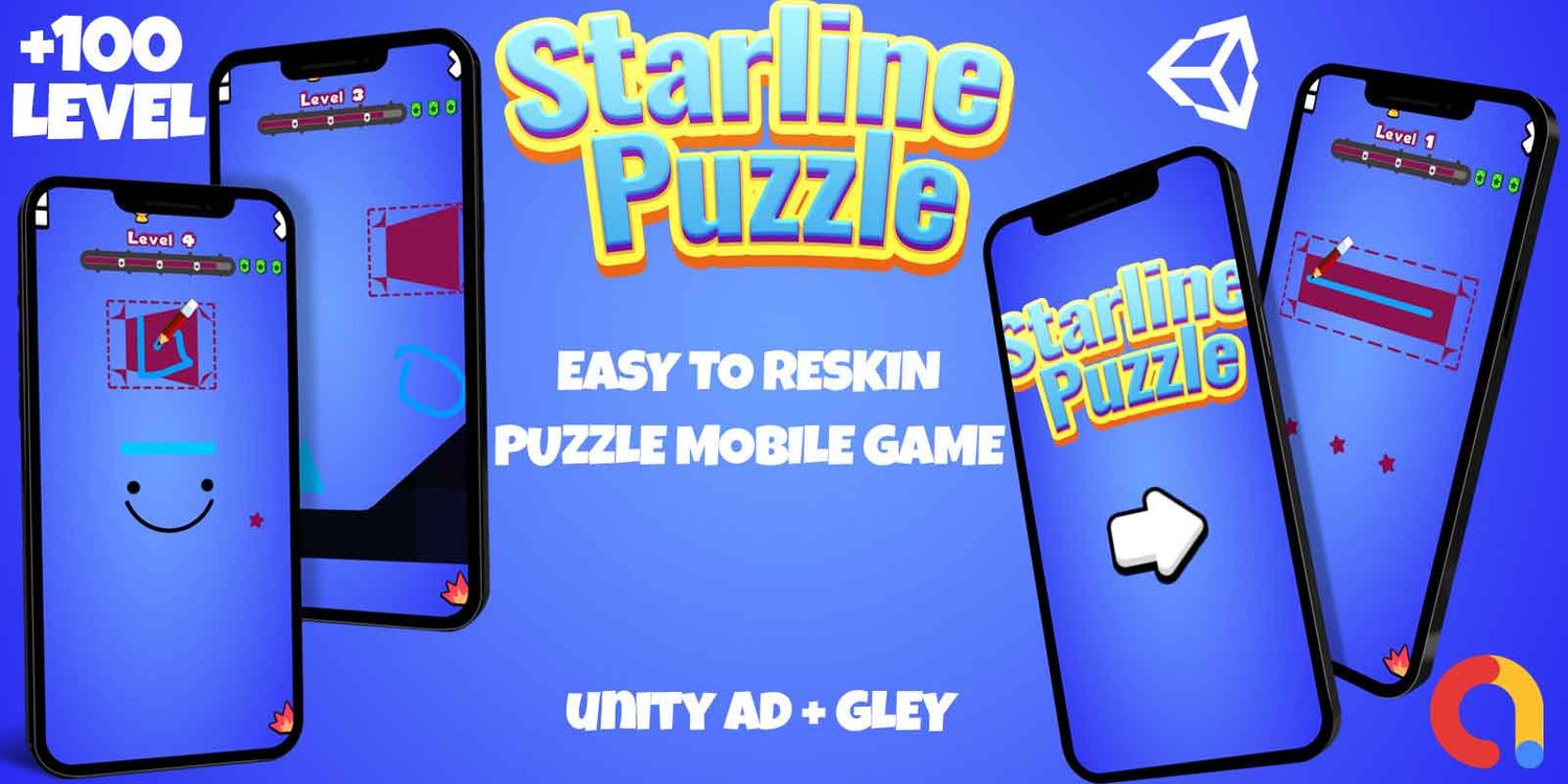 Unity 2D Puzzle Game Template unity 2d template 2d puzzle game unity draw line puzzle game