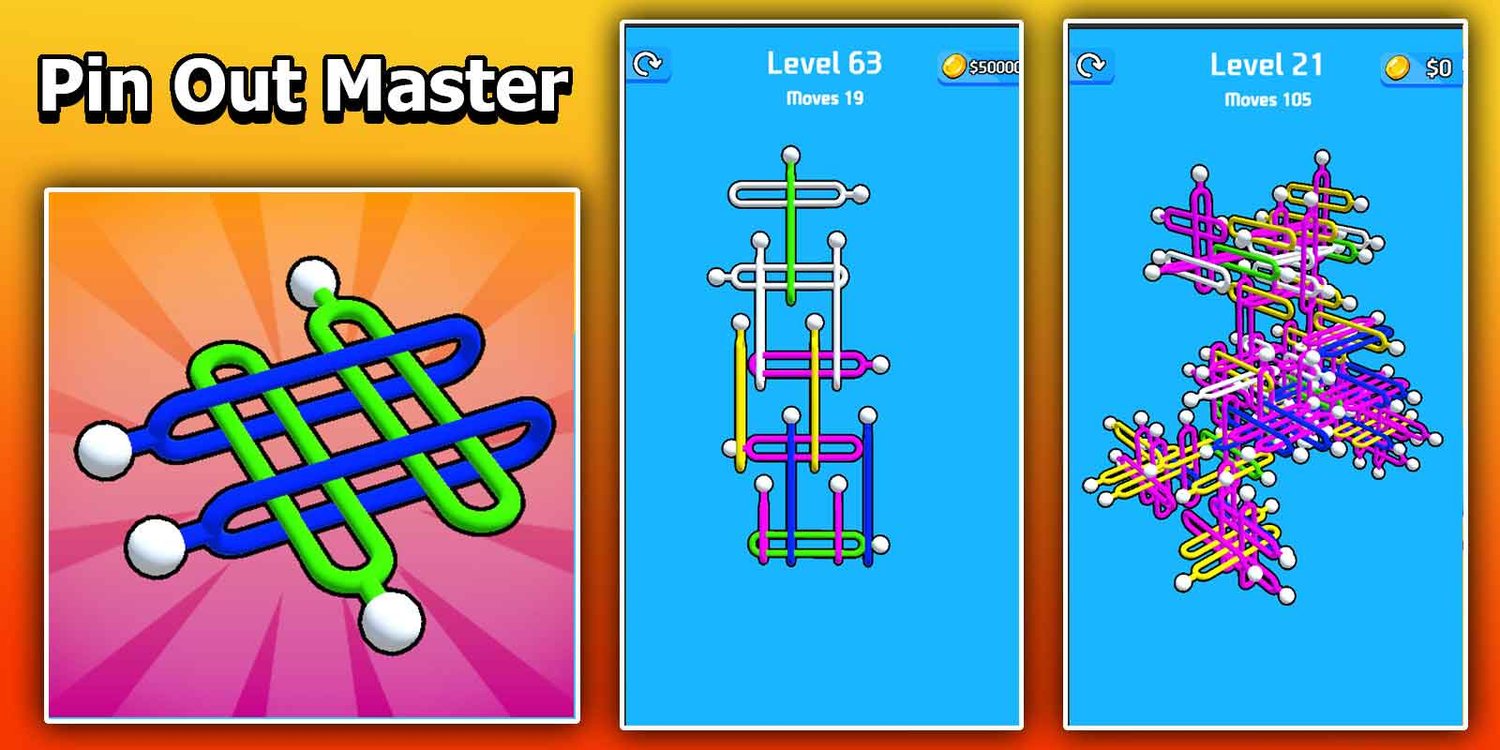 Pin Out Master unity 3d puzzle game template