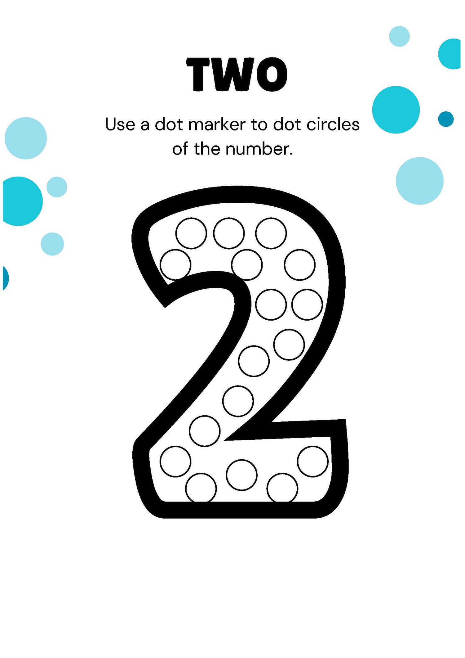 Number Coloring Worksheets