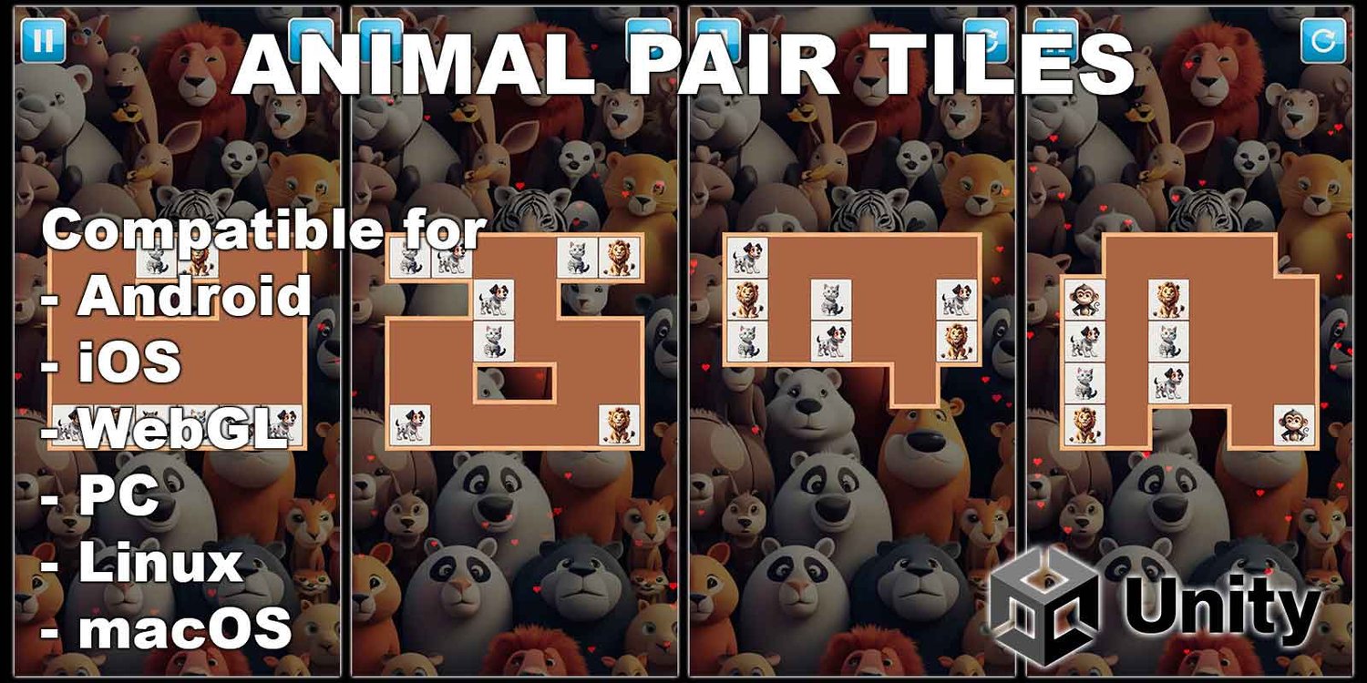 Unity 2D Puzzle Game Template unity tile game unity match game unity matching game