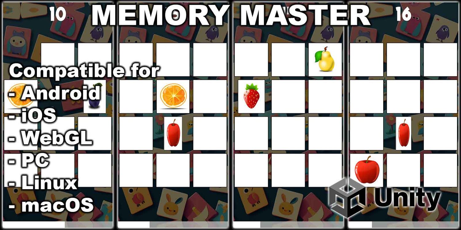 Unity 2D Puzzle Game Template unity brain teasing puzzle memory game unity 2d puzzle game unity