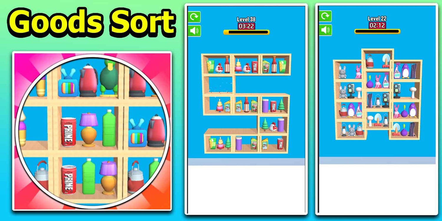 Goods Matching Sort unity 3d puzzle game template