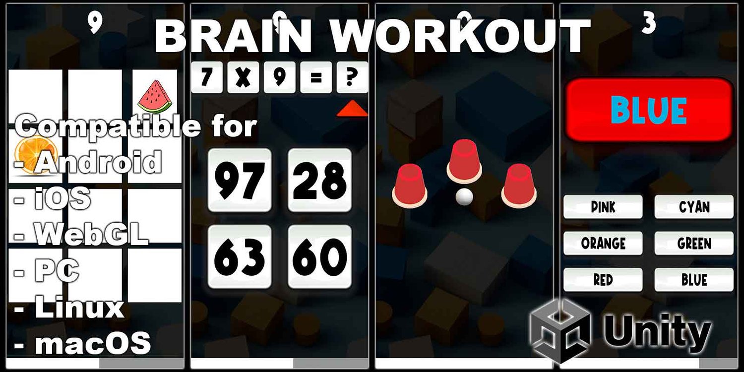 Unity 2D Puzzle Game Template memory game unity 2d unity brain teasing puzzle 2d puzzle game unity