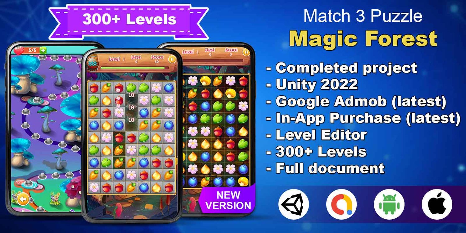 Unity 2D Puzzle Game Template unity match 3 game unity 3 match puzzle unity matching game