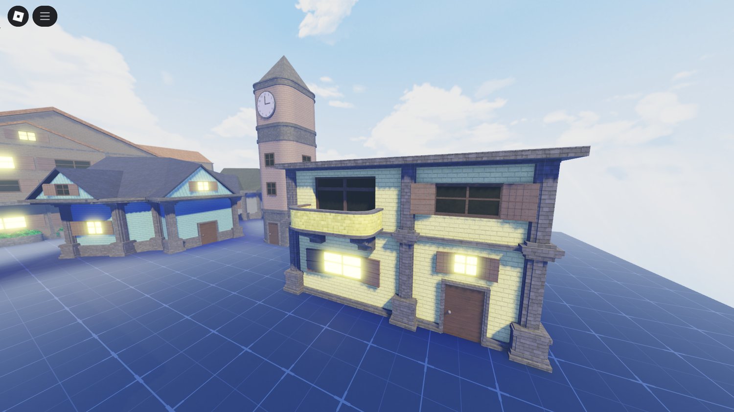 Realistic low-poly medieval buildings and nature assets