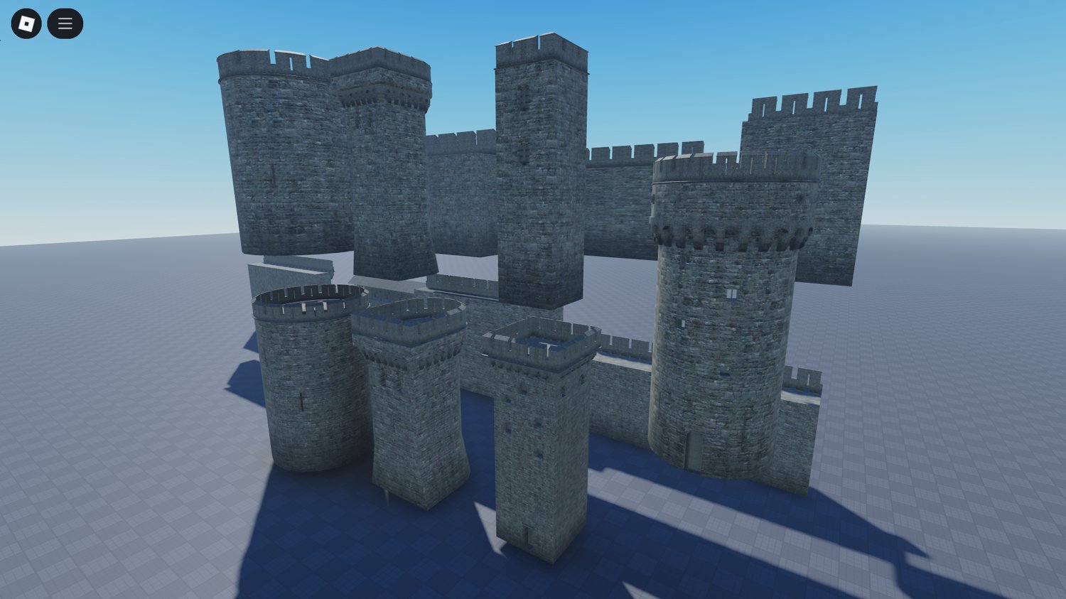 Customizable Roblox castle walls and towers