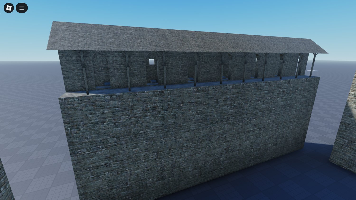 Detailed castle assets for medieval Roblox builds