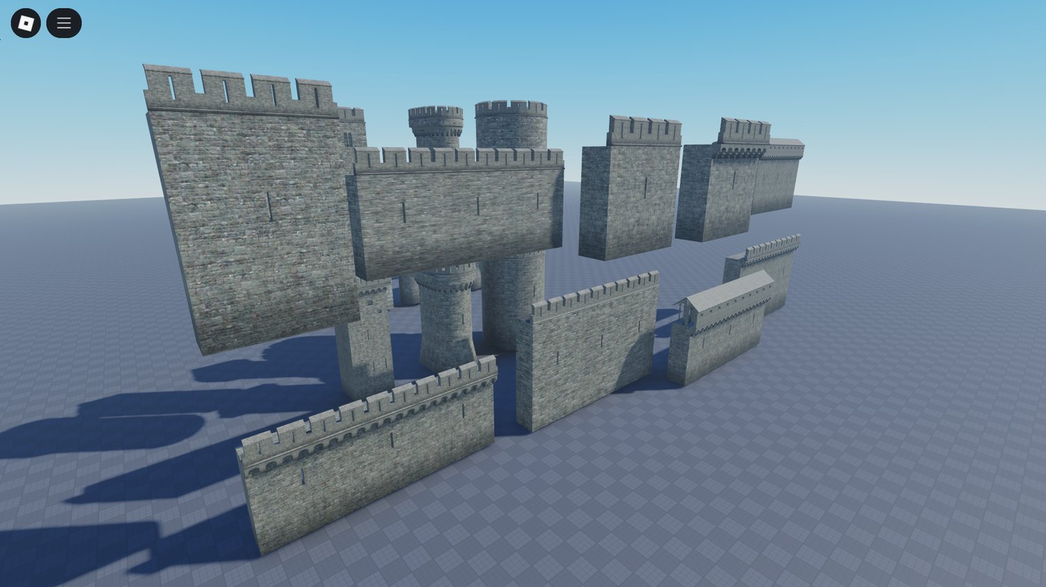 Game-ready fortress parts for Roblox developers