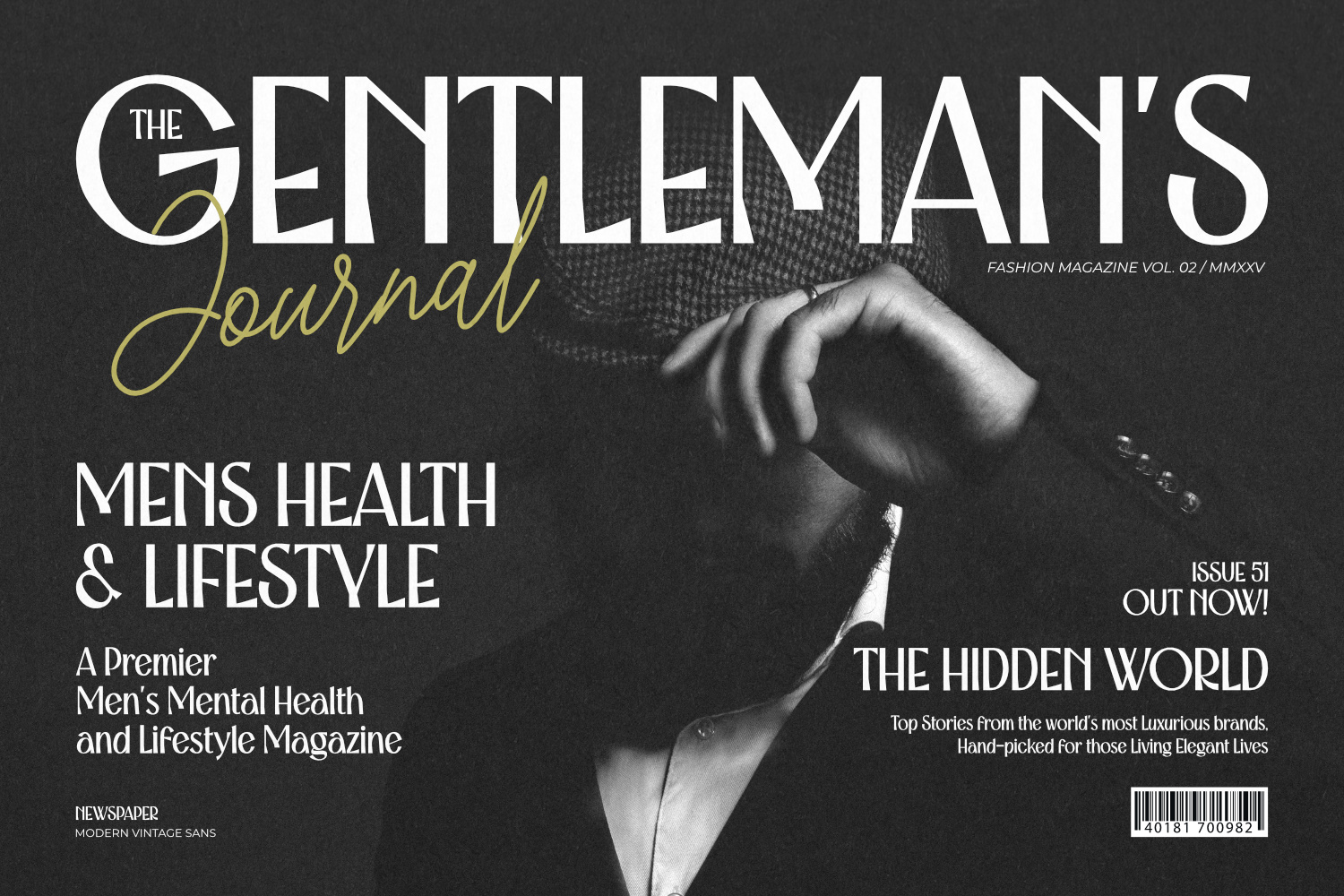 Modern Vintage Font, Newspaper, Sans Serif Typography, Editorial Design, Magazine Font, Fashion Branding, Elegant Typeface, Branding Font, Logotype Design, Headline Typography, Timeless Design, Vintage Modern Vibes, Classic SansSerif, Creative Typography,