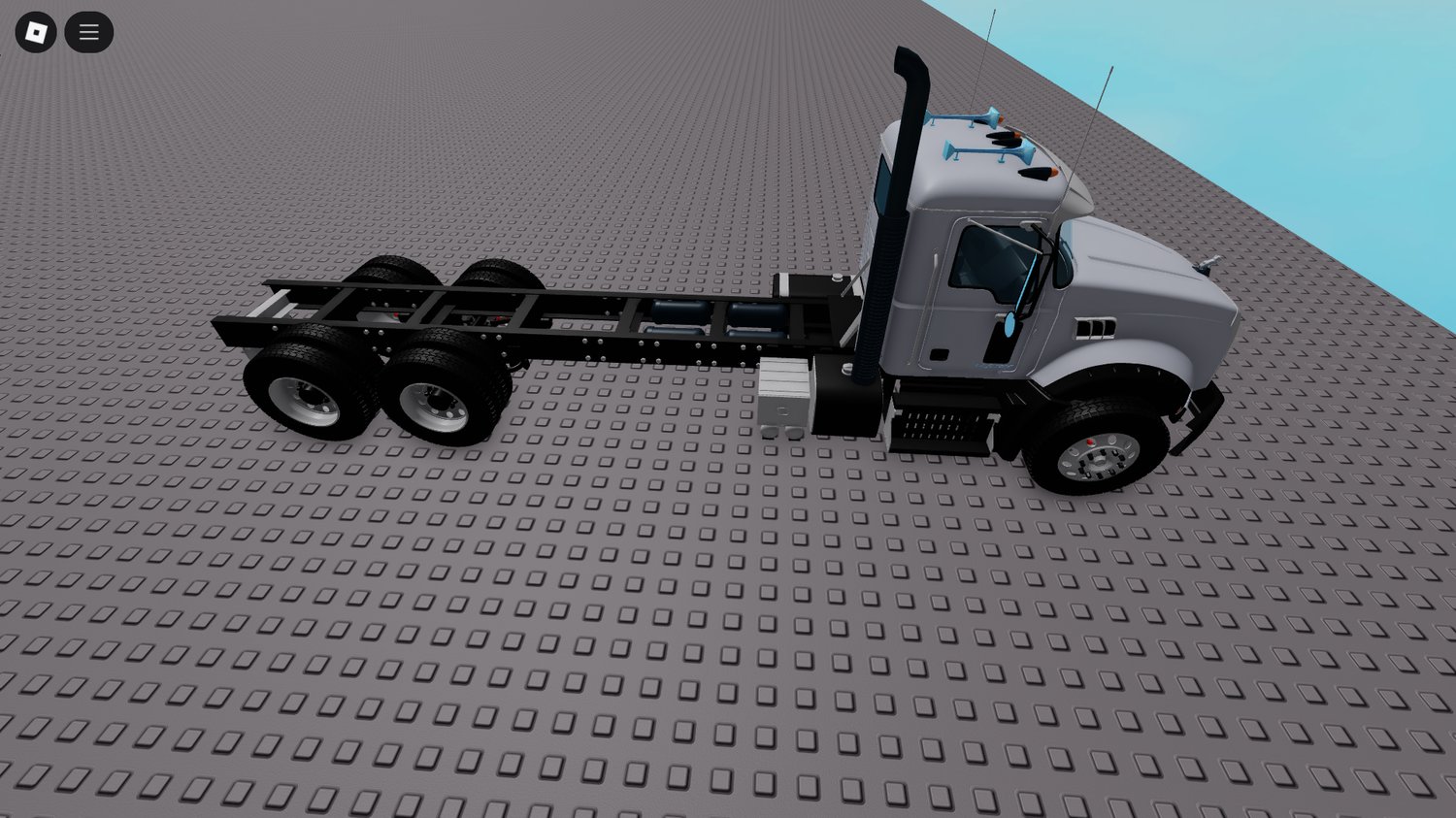 Detailed Mack truck with interior in Roblox