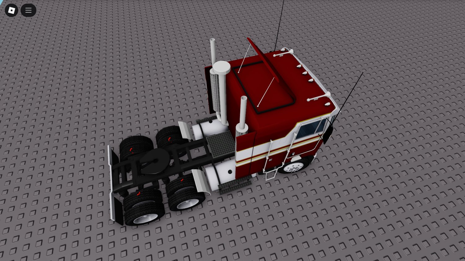 Roblox truck dashboard and cabin interior