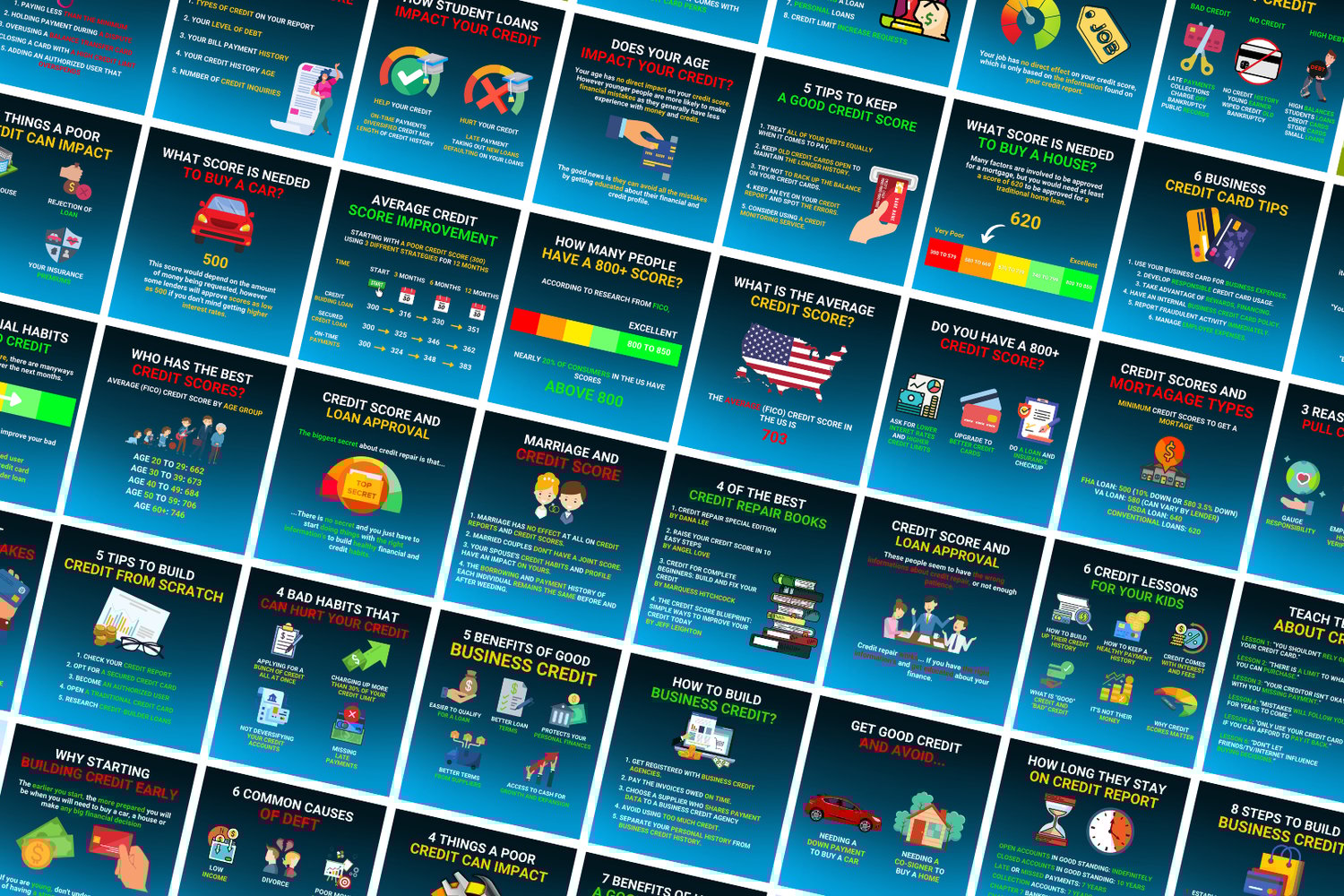 Credit Repair Infographics Templates
