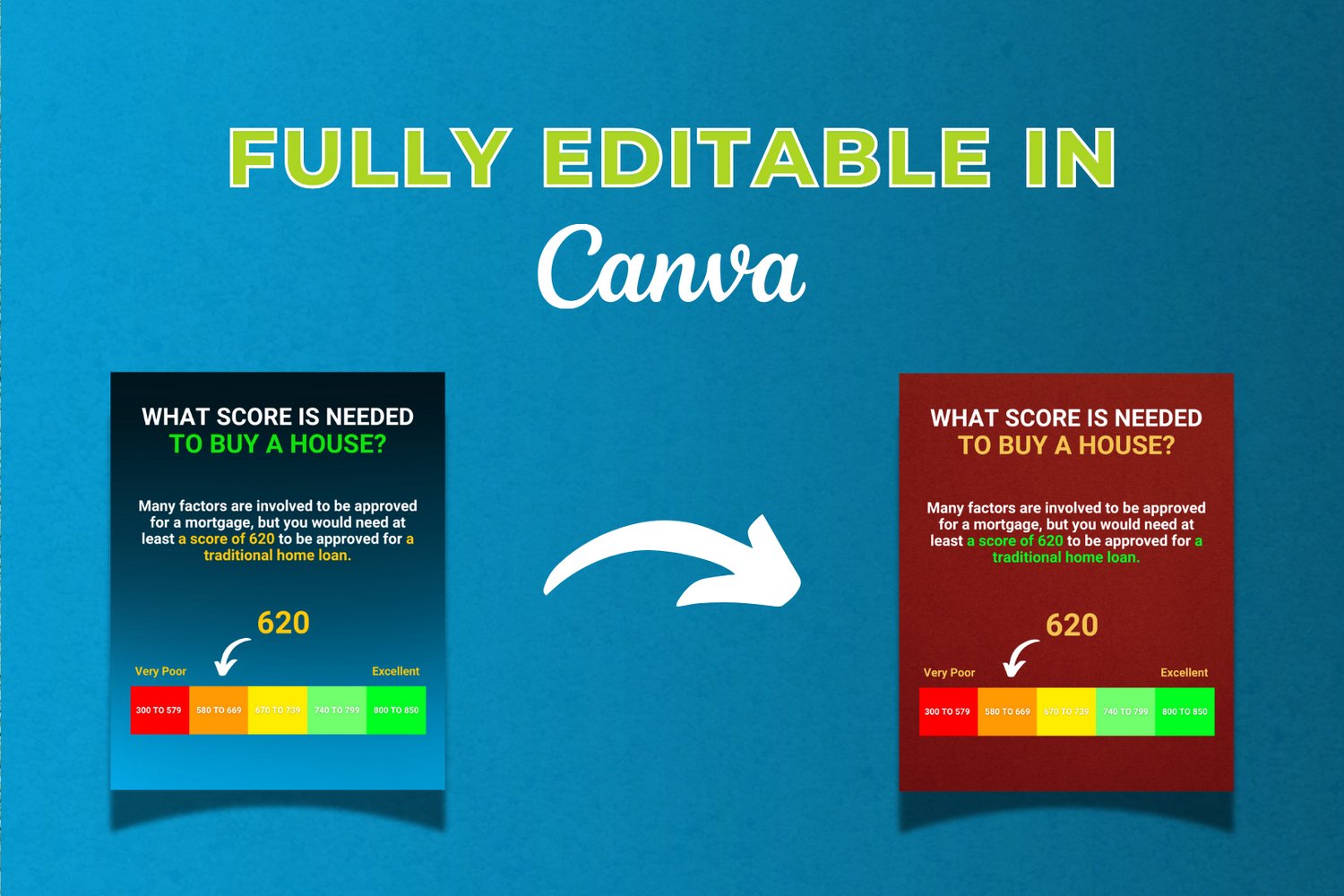 credit repair canva templates