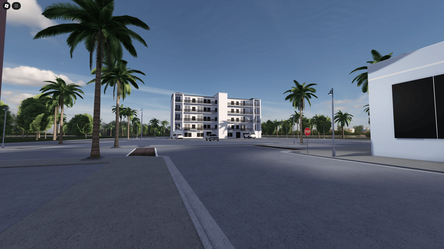 Enterable buildings in Roblox coastal city map