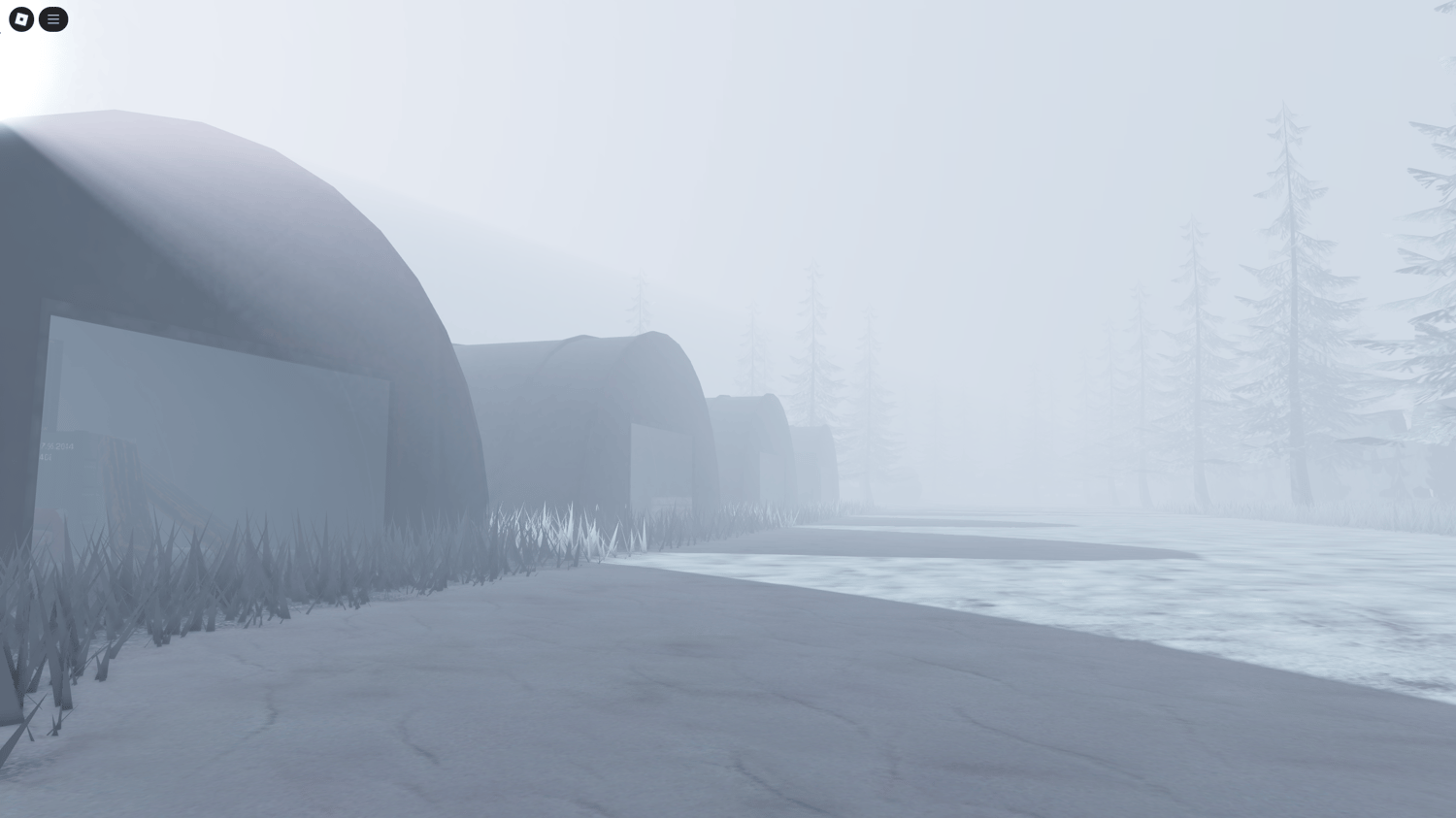 Custom lighting winter scene in Roblox