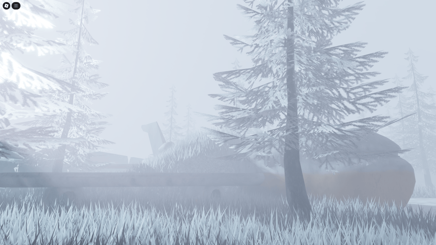 Realistic winter vegetation with pine trees and snow