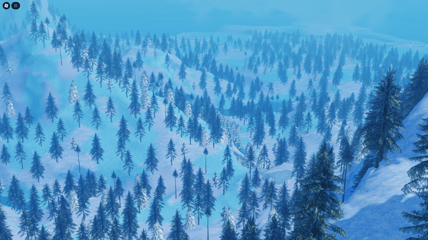 Ice and snow fantasy structures across the map