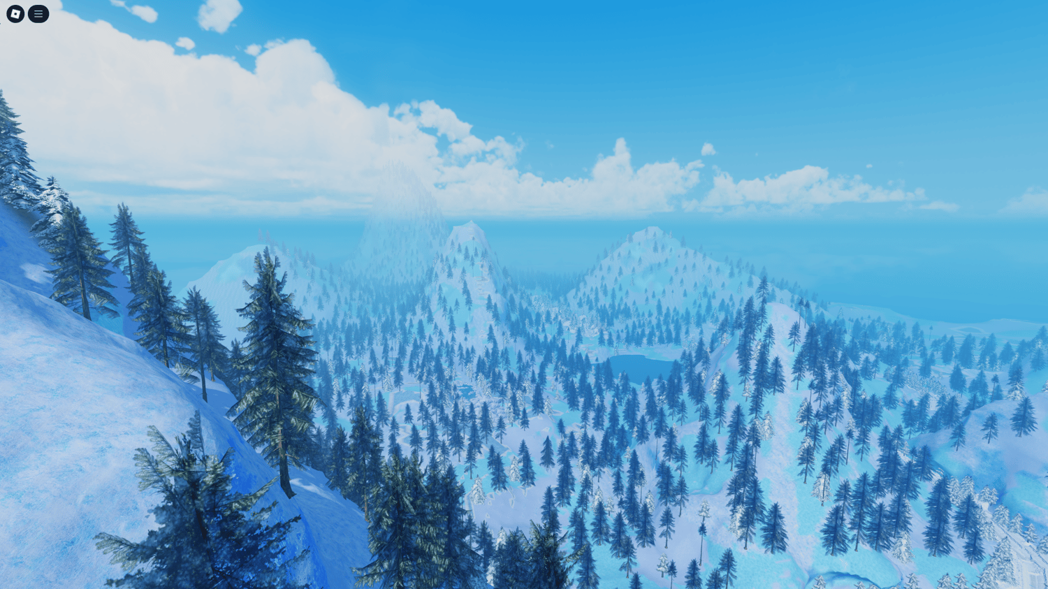 Custom winter lighting and atmosphere effects