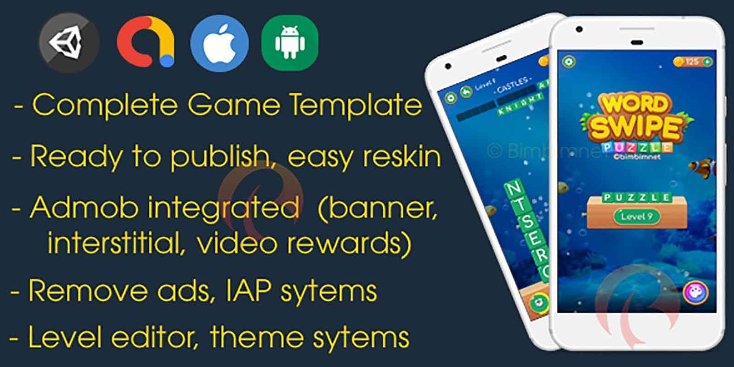 Unity 2D Puzzle Game Template unity word search puzzle game unity word game template word puzzle unity