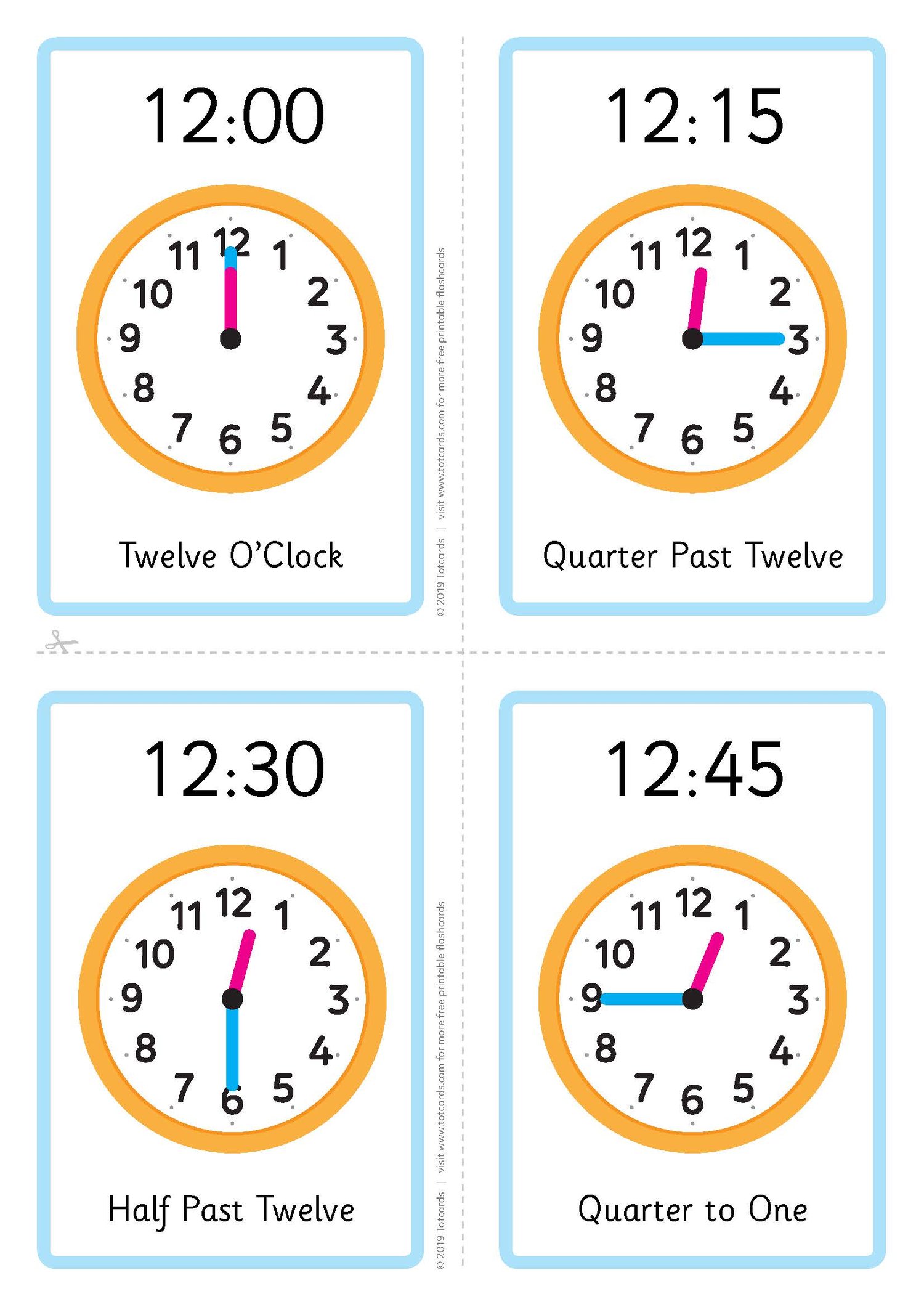 Free Time Flashcards – Time Expressions