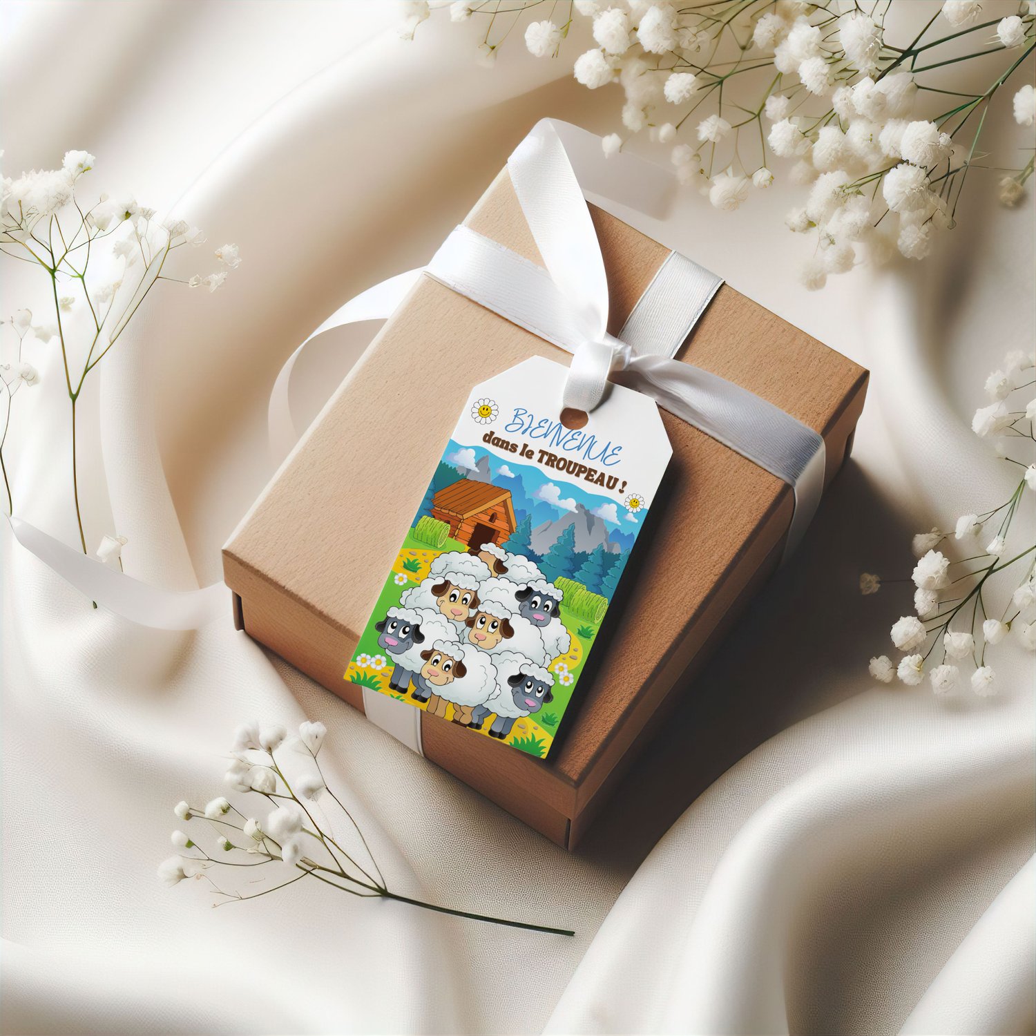 Étiquettes Cadeaux JW « Bienvenue dans le troupeau » – Baptême Témoins de Jéhovah