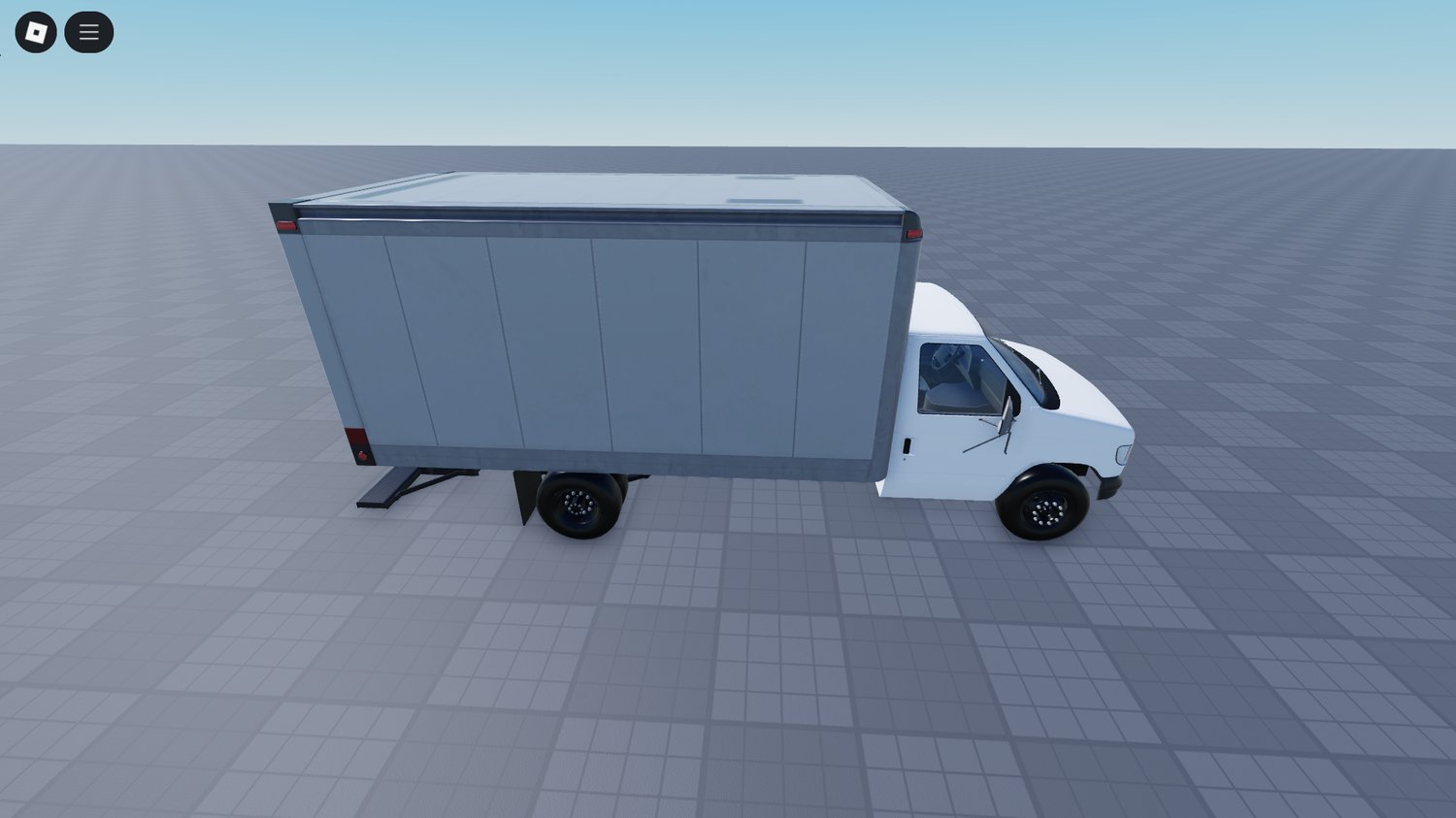 Roblox industrial box truck front view