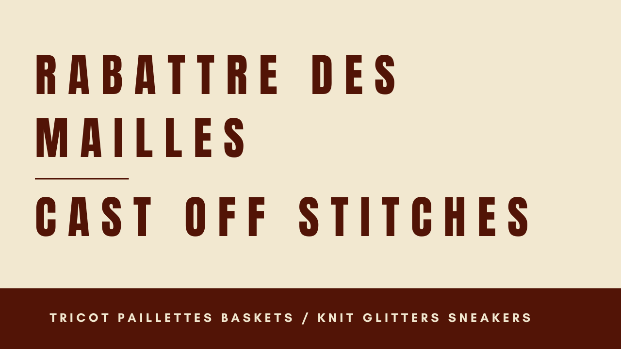 tricot rabattre maille rabattage