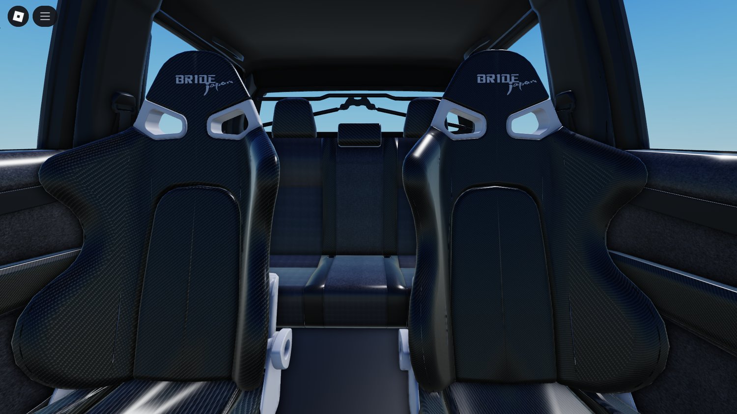 Driver and passenger interior seats view