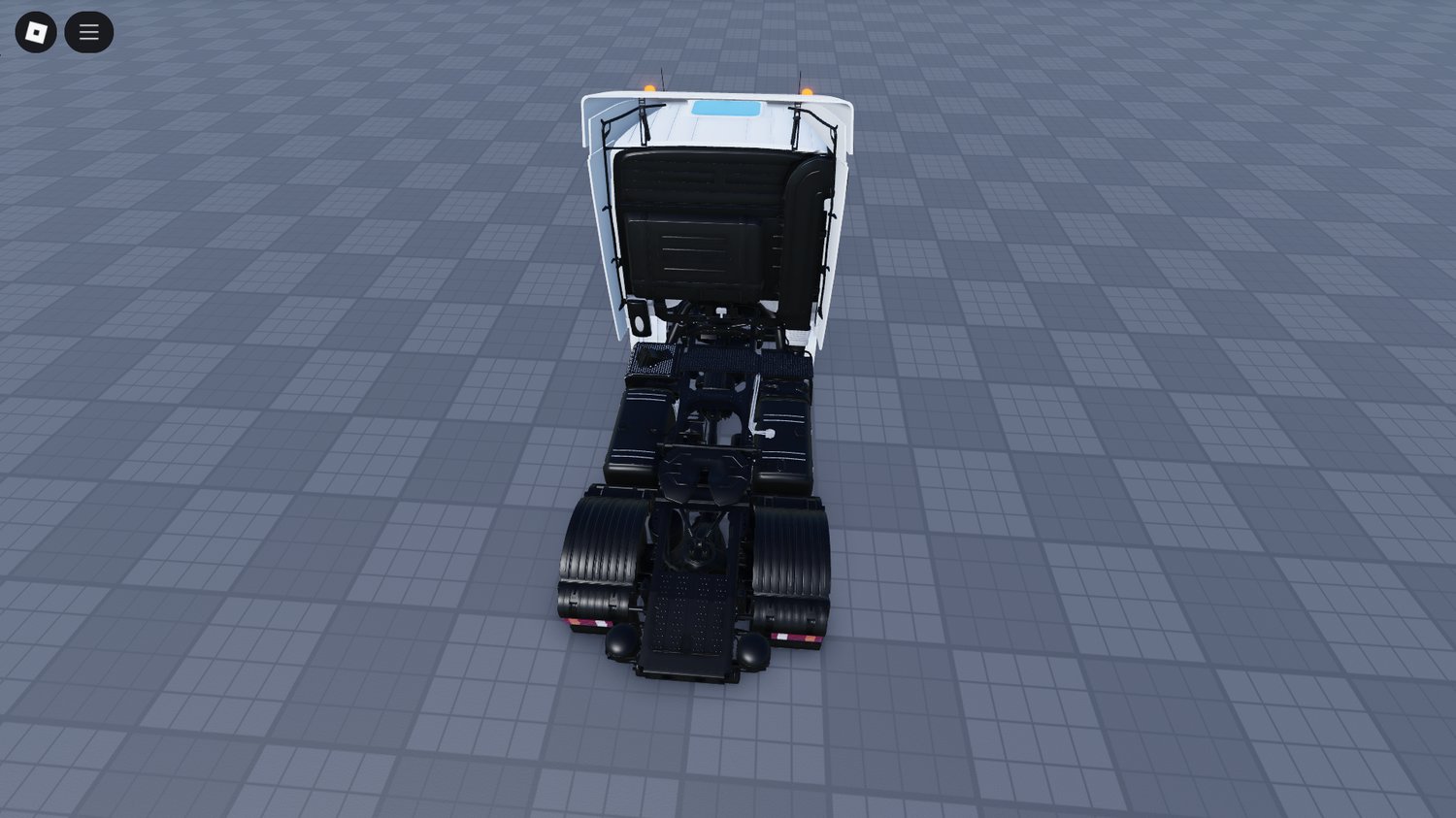 Side view of drivable Mercedes Benz truck