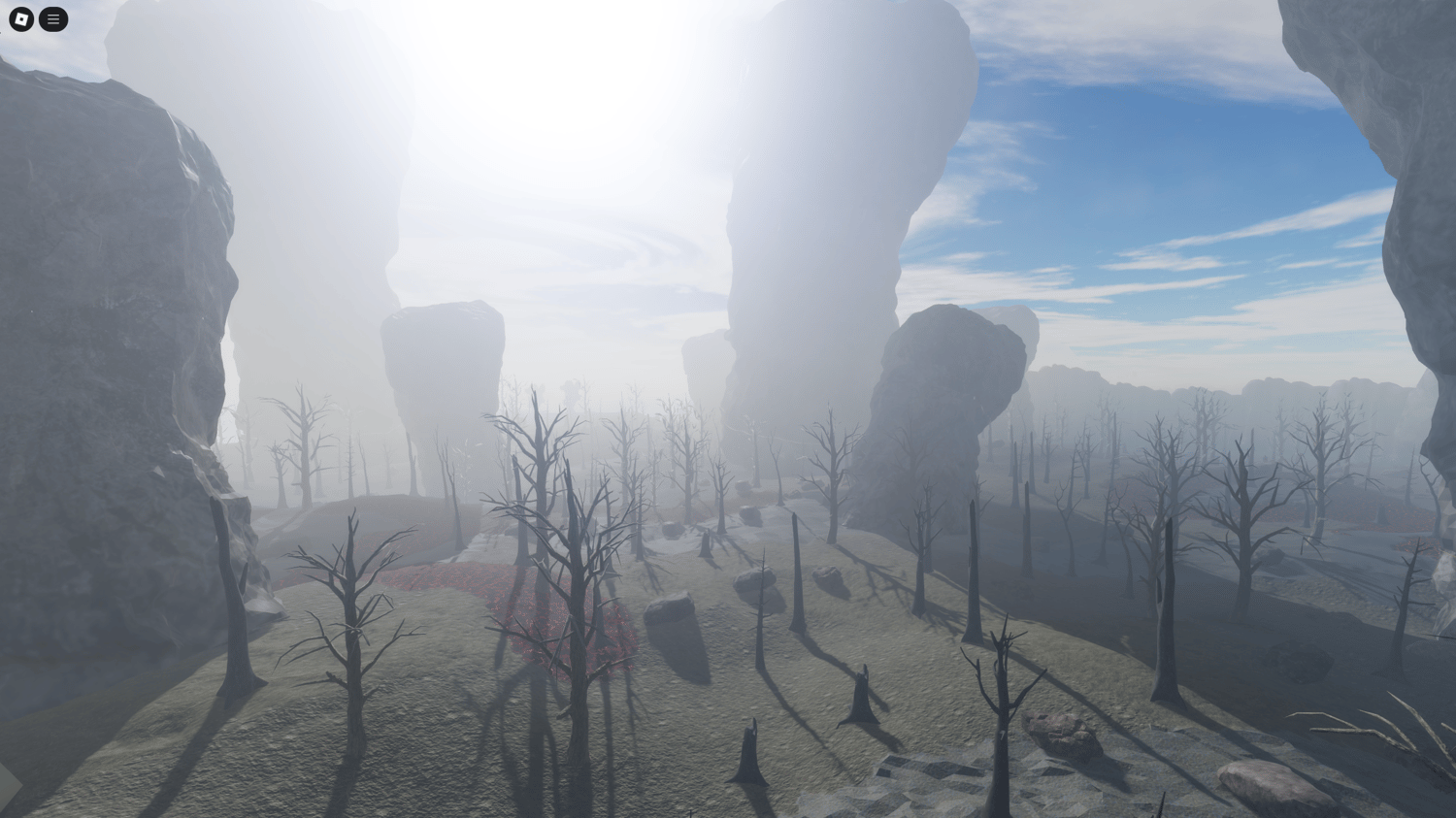 Peaceful forest and waterfalls in heaven region