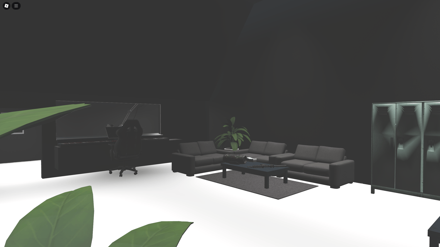 Realistic food market interior for hood game