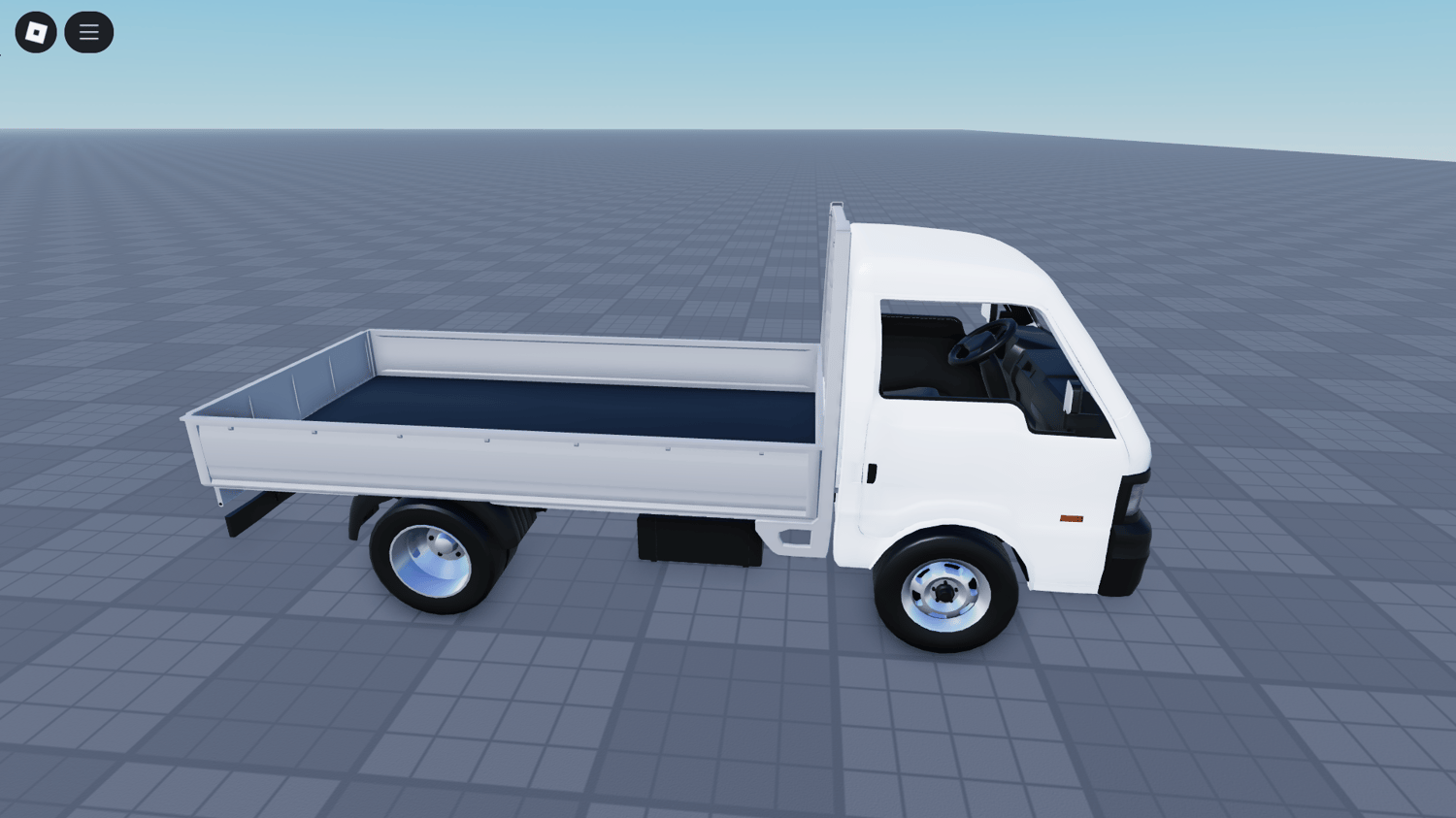 Mazda E 2200 Pickup Truck 3D model with animated doors open