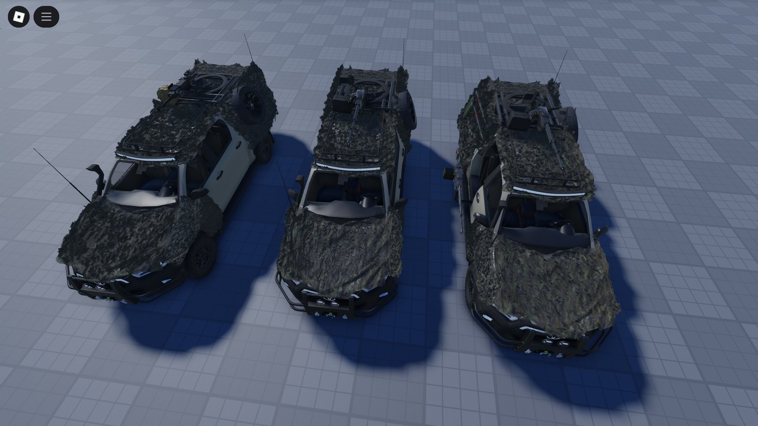 Toyota Hilux Double Cap animated Roblox truck front view