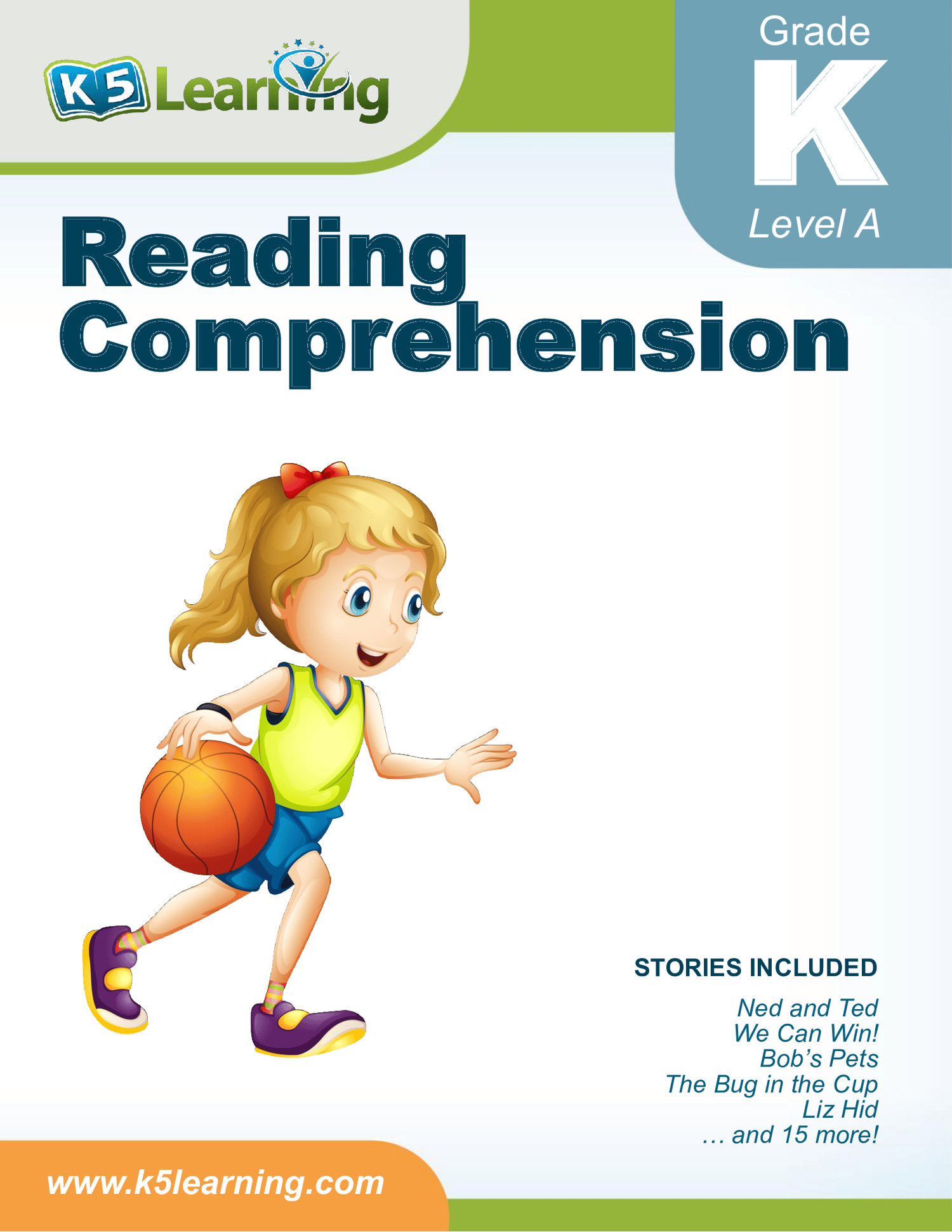 K5 Learning Reading Comprehension Workbook – Level A