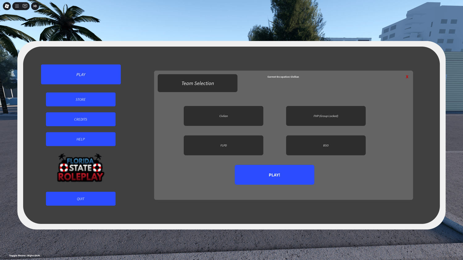 Lauderdale Florida Roblox RP map overview