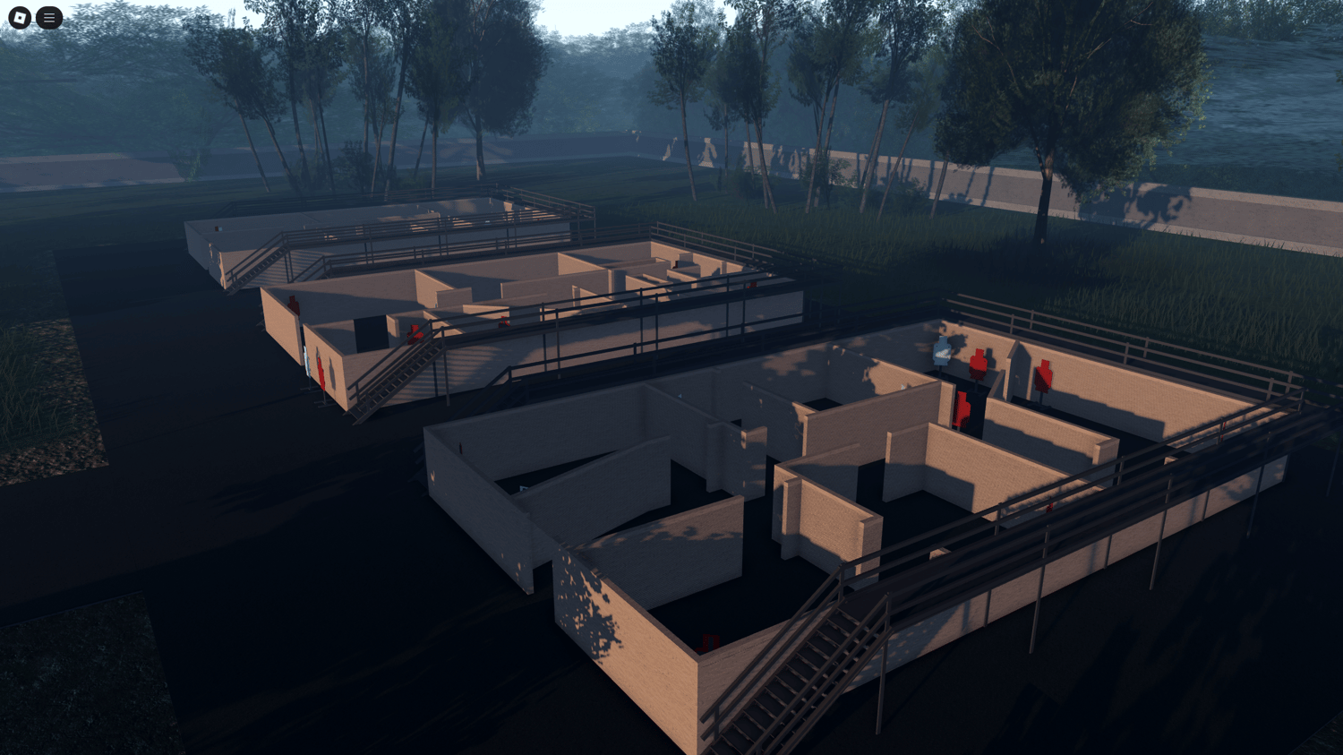 Roblox life simulator environment with phone and radio systems