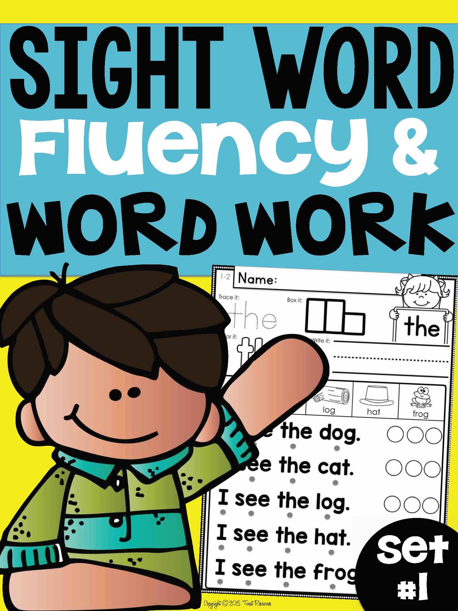 Sight Word Fluency and Word Work – Set #1
