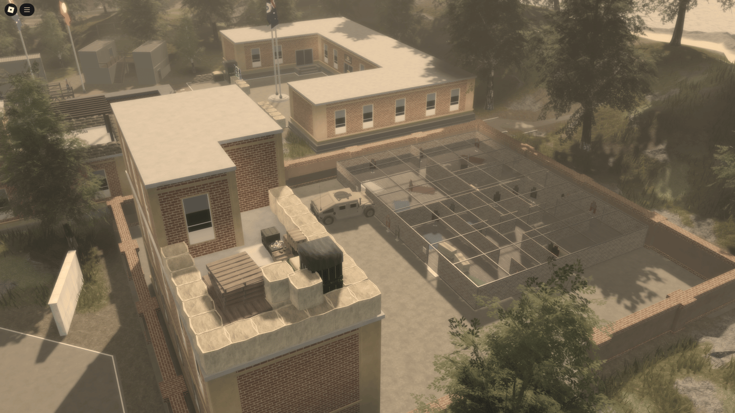 Scripted army training map in Roblox Australia